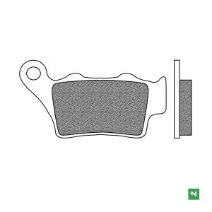 brzdové platničky, NEWFREN (zmes ROAD TOURING SINTERED) 2 ks v balení