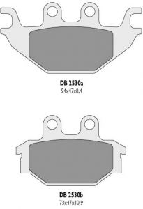 DELTA BRAKING brzdové platničky GF230 ATV, SYM, TGB 550 Blade 09-15 predné Ľ/P,