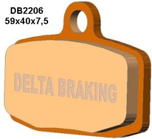 DELTA BRAKING brzdové platničky GF307 KTM SX85 12-13 DB2206MX-D, DB2206QD-D