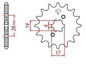 JT reťazové koliesko 13z. Derbi/Gilera 50 99–05