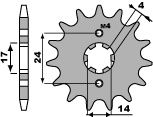 reťazové koliesko pre APRILIA RS/RX 50 '06-'11 (12 zubov)