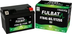 batéria 12V, YTZ5S, 4Ah, 70A, bezúdržbová MF AGM 113x70x85, FULBAT 550671