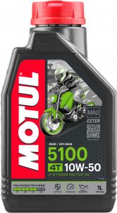 MOTUL 5100 10W50 4T, 1L motorový olej - technosythese