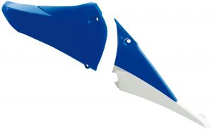 vrchný diel spojlera chladiča, RTECH (modro-biely) YAMAHA YZ 450 F