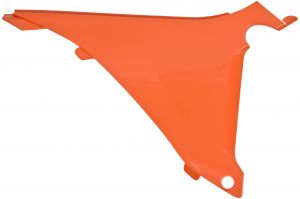 bočný kryt vzduchového filtra pravý, RTECH (oranžový) KTM EXC/SX 125/150/200/250