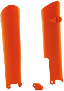 chrániče vidlíc, RTECH (oranžové, pár) KTM EXC/SX 125/144/150/200/250/300/350