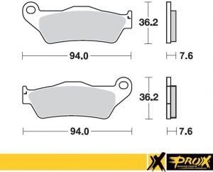 PROX brzdové platničky predné (GF031) KTM SX/EXC, Gas Gas MC 95- 95-02 a iné