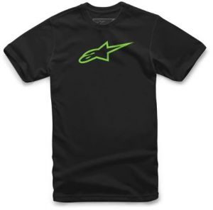 tričko AGELESS krátky rukáv, ALPINESTARS (čierne / zelené)