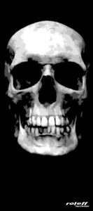 nákrčník viacúčelový Big Skull, ROLEFF (čierny)