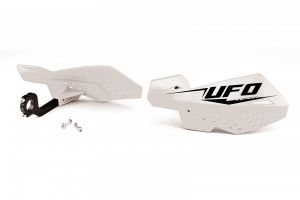 UFO chrániče páčok VIPER 2 s montážnou sadou na riadidlá biele