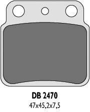 DELTA BRAKING brzdové platničky zadné (GF092) KH137 LTZ400 / LTR450