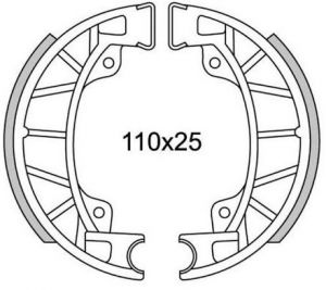 brzdové obloženie (štandardný materiál) NEWFREN (2 ks v balení)