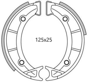brzdové obloženie (štandardný materiál) NEWFREN (2 ks v balení)