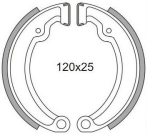 brzdové obloženie (štandardný materiál) NEWFREN (2 ks v balení)