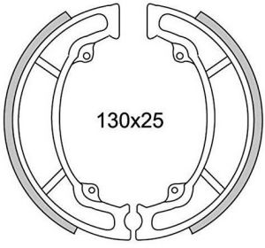 brzdové obloženie (štandardný materiál) NEWFREN (2 ks v balení)