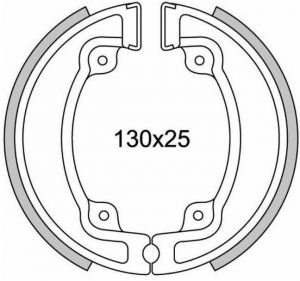 brzdové obloženie (štandardný materiál) NEWFREN (2 ks v balení)