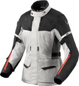 Dámska bunda na motocykel REVIT OUTBACK 4 H2O , strieborná / čierna