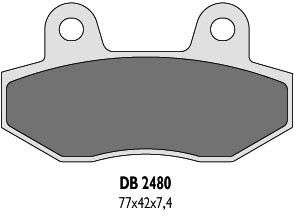 DELTA BRAKING brzdové platničky GF011 DB2480MX-D, DB2480QD-D