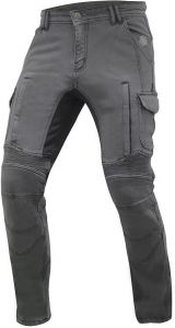 Kevlarové džínsy na motorku Trilobite 1664 acid scrambler šedé