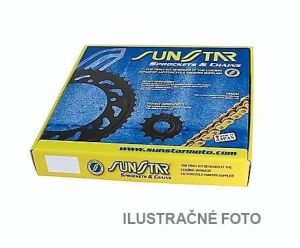 SUNSTAR reťazová sada-kit SUZUKI GSXR 1000 01-06 PLUS zlatý (17/42/110) (DO 1400