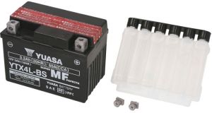 YUASA batéria AGM 12V, YTX4L-BS, 3Ah, 50A, suchá, nabitá elektrolytom