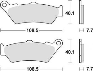 TRW LUCAS brzdové platničky (GF106), APRILIA 650, 1000, BMW 650,1200,1600