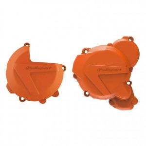POLISPORT 90969 kryt alternátora a spojky KTM, HUSQVARNA 2017-2022 (oranžová)