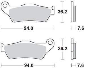 platničky MOTO-MASTER (GF031, KH181) SINTER METAL ENDURO KTM,HUSQVARNA,HUSABERG