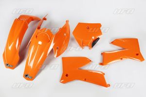 UFO sada komplet plastov KTKIT503127 KTM SX 05-06, EXC 05-07 oranžová farba