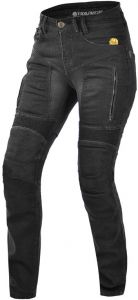 Kevlarové džínsy na motorku Trilobite Parado 661 čierne dámske SLIM FIT