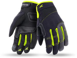 Dámske rukavice na motocykel SEVENTY DEGREES SD-C50 čierne/žlté