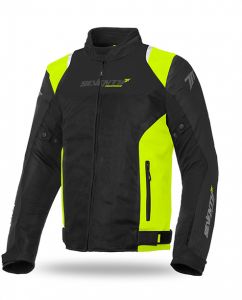 Bunda na motocykel SEVENTY DEGREES SD-JR48 čierna/žltá