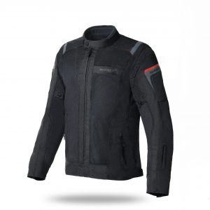 Bunda na motocykel SEVENTY DEGREES SD-JT56 čierna, dvojvrstvá