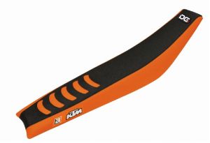 BLACKBIRD poťah na sedadlo, KTM SX/SX-F, EXC, DOUBLE GRIP 3, oranžovo-čierny