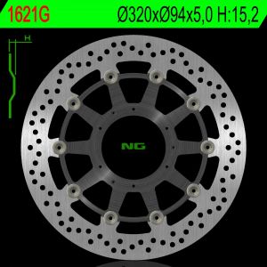 NG predný brzdový kotúč NG1621G, HONDA CBR 1000RR 09 -16 (320x94x5mm) (6x6,5mm)