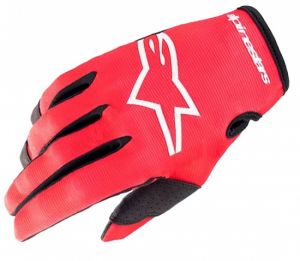 Rukavice RADAR, ALPINESTARS (červeno-biela)
