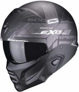 SCORPION prilba na motocykel EXO-COMBAT II XENON, čierna/biela