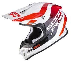 SCORPION prilba na motocykel VX-16 EVO AIR SOUL, čierna/šedá/oranžová