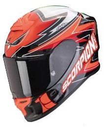 SCORPION prilba na motocykel EXO-R1 EVO AIR ALVARO REPLICA, červená/čierna