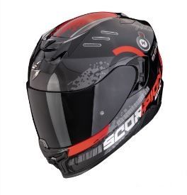 SCORPION prilba na motocykel EXO-520 EVO AIR TITAN, čierna/červená