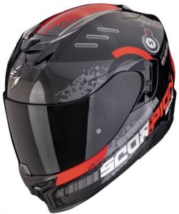 SCORPION prilba na motocykel EXO-520 EVO AIR TITAN, čierna/červená