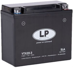 LANDPORT batéria YTX20-3 12V, 20 AH, 310A, bezúdržbová (175x87x155mm)