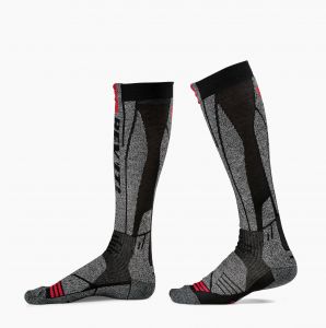 REVIT ponožky Andes, šedá/červená (Socks Andes)
