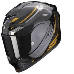 SCORPION prilba na motocykel EXO-1400 EVO CARBON AIR KYDRA, čierna/zlatá