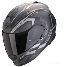 SCORPION prilba na motocykel EXO-491 KRIPTA, čierna/strieborná