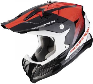 SCORPION motokrosová prilba VX-22 AIR ATTIS, MIPS, čierna/červená fluo