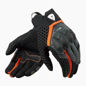 REVIT rukavice na motocykel VELOZ, čierna/oranžová farba