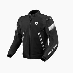 REVIT letná bunda na motocykel CONTROL AIR H2O, čierna/biela