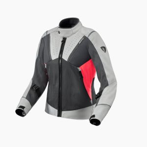 letná dámska bunda na motorku REVIT  AIRWAVE 4, sivá/ružová