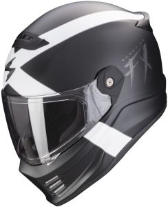 SCORPION integrálna prilba na motocykel COVERT FX GALLUS, čierna matná/biela